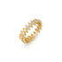 Gold Half Pavé Sparkle Ring